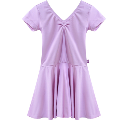 舞蹈服儿童短袖练功服考级舞蹈裙