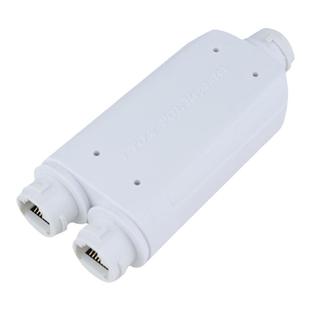 翰康poe中继器一分二千兆百兆网络延长器串联标准poe级联宝室外防水poe供电网线分线器TP海康监控摄像头专用