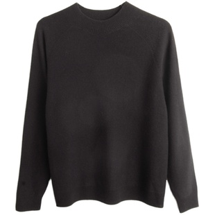 胖太太大码女装冬季新品时尚纯色绵羊毛套头上衣毛衣潮624102510