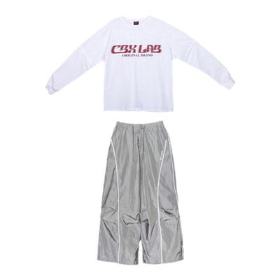 CBXLAB童装银色嘻哈hiphop长裤