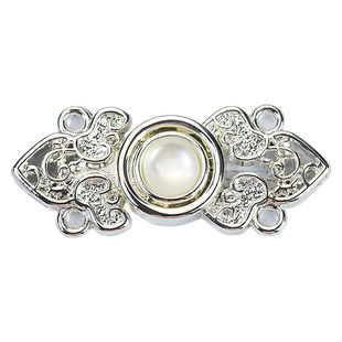 旗袍盘扣扣子汉服金属对扣明制宋制复古子母扣立领披肩纽扣女