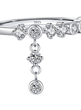 S925银戒指女款轻奢小众设计高级