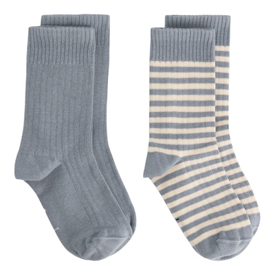 Little现货 荷兰gray label SS26儿童纯色条纹袜中筒袜长筒袜