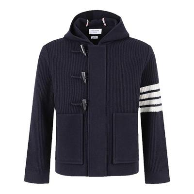 ThomBrowne男士连帽羊毛衫开衫