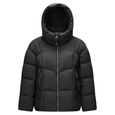 森马90绒子肌理中长款羽绒服女