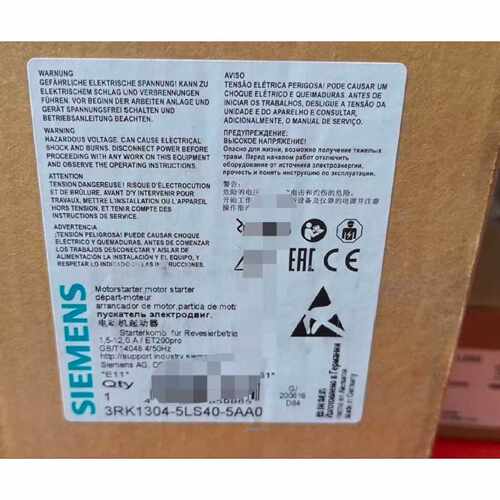 询价3RK1304-5LS40-5AA0电机启动器
