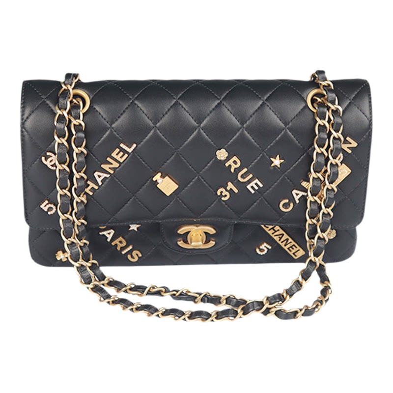 CHANEL(香奈儿)中号黑色斜挎包