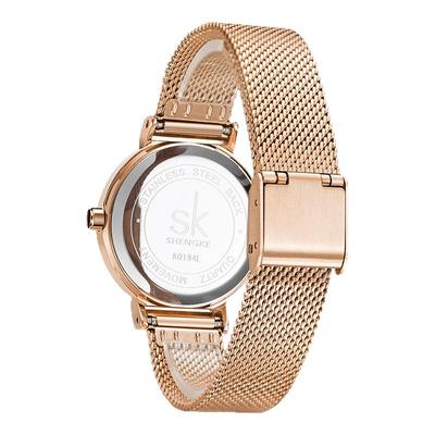 SK手表女表时尚款学生手表防水高级感石英表简约气质女士高级质感