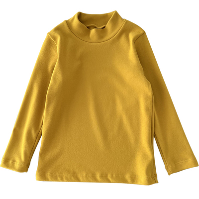 男童半高领保暖德绒打底衫亲子款