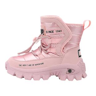 JEEP儿童雪地靴加绒加厚防寒保暖2025冬季防水防滑男童女童大棉鞋