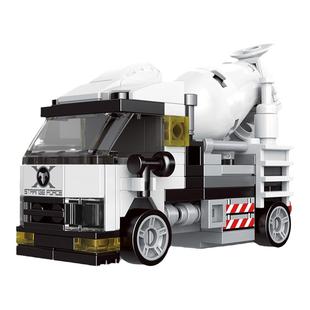 迪库回力积木车坦克导弹车越野汽车组装模型男孩创意拼装玩具礼物