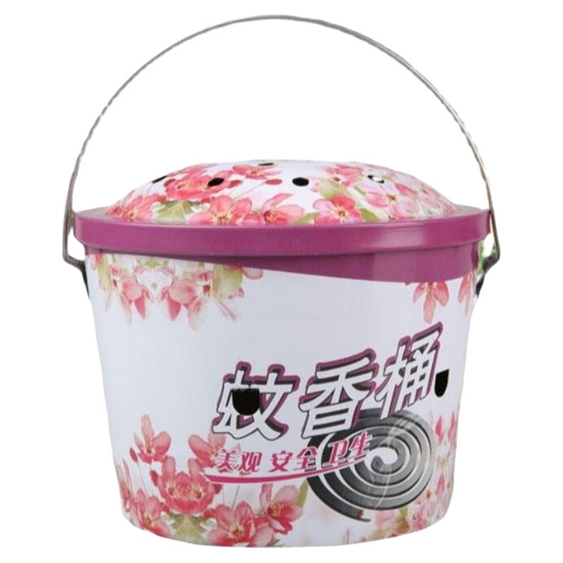 户外露营手提加深防火带盖蚊香桶