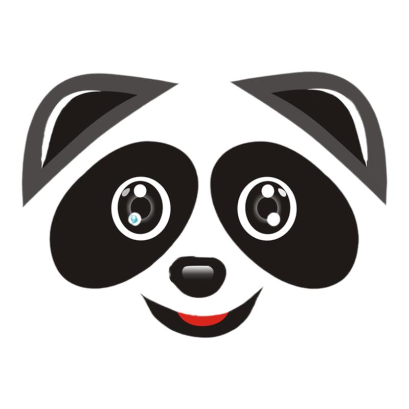 波波球表情贴纸飞天青蛙兔子小猪公主熊鼻子眼睛睫毛专用卡通贴画