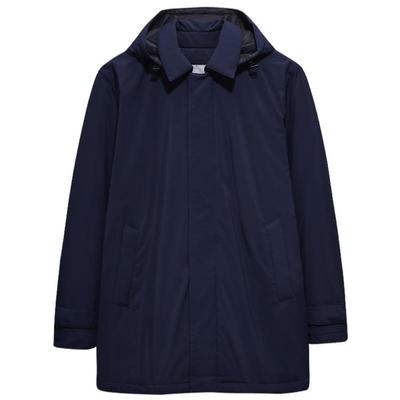 九牧王男装2025冬季新款保暖舒适商务休闲男款连帽鸭绒羽绒服外套