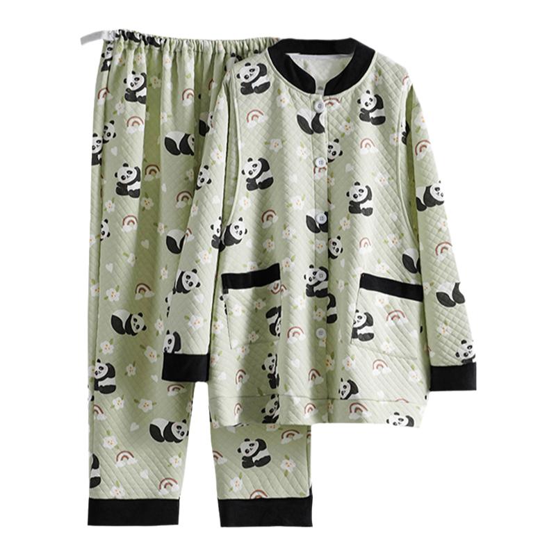 空气夹棉孕妇哺乳大码月子服女