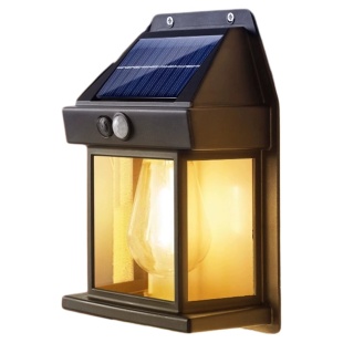 新款太阳能庭院感应壁灯户外院墙防水照明灯家用led别墅背景墙灯