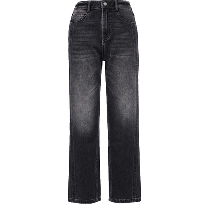 ONLY窄版直筒裤九分牛仔裤