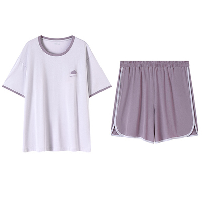 顶瓜瓜情侣纯棉睡衣带胸垫可外穿