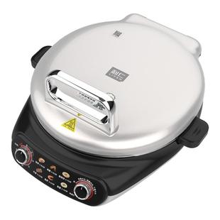 利仁小钢人不锈钢电饼铛0涂层家用双面加热煎饼烙饼锅可拆洗新款