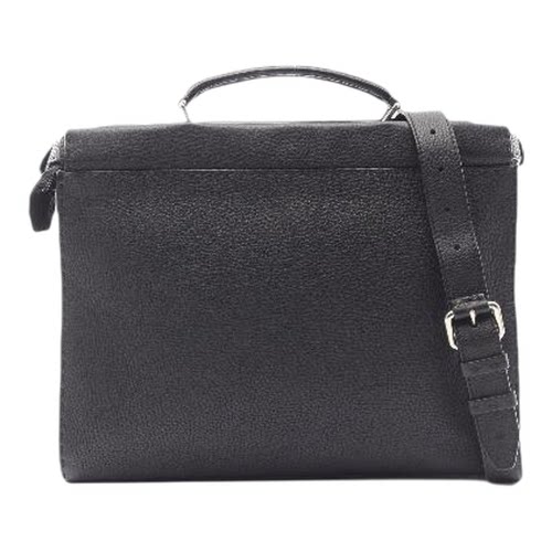 中古二奢Fendi芬迪男包A级95新Business bag公文包牛皮斜挎包黑色