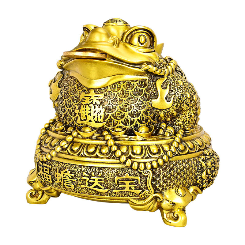 黄铜金蟾招财摆件开业礼品
