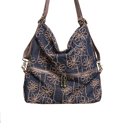 多功能大容量国风休闲托特包