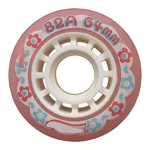 儿童溜冰鞋轮子Pu耐磨橡胶弹性平花轮轮滑鞋配件旱冰滑冰鞋直排轮