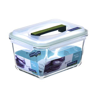 glasslock保鲜盒玻璃大号泡菜盒手提腌菜密封特大容量冰箱冷冻盒