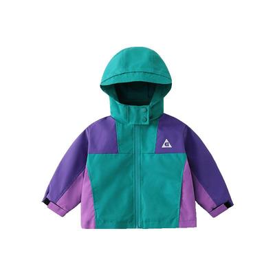 齐齐熊冬季宝宝拼色外套