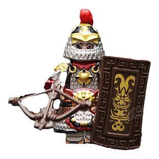 宋朝武士古风军事铠甲骑兵士兵军师将领古代适用于积木人仔男