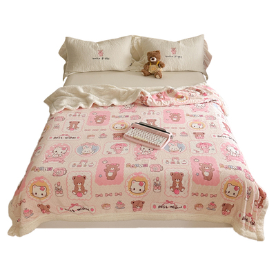 三丽鸥加绒加厚毛毯单人办公室