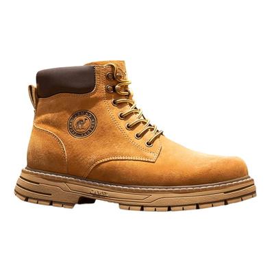 骆驼新品真皮登山男女工装靴