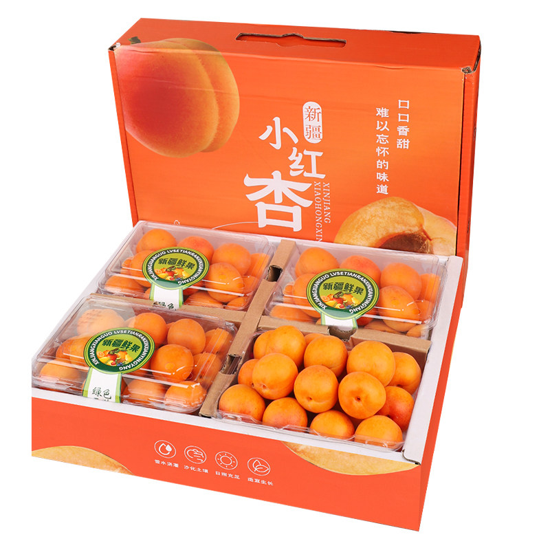 顺丰空运纯甜小红杏新疆吊杆杏