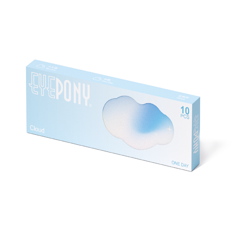 EYEPONY美瞳云系列日抛10片浮云悠悠云朵懒懒彩色近视隐形眼镜sk