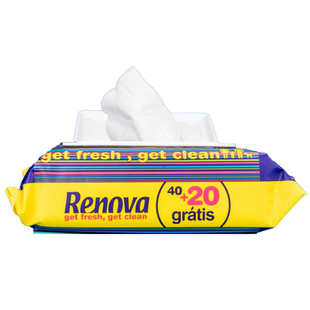 RENOVA乳液湿厕纸葡萄牙进口可溶可冲马桶纯水男女生清洁屁屁香味