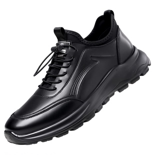 木林森男鞋2025新款真皮休闲皮鞋男透气软底男士潮流百搭运动鞋子