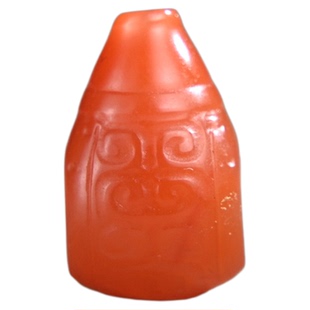 南红玛瑙回纹三通文玩配件天然原矿108颗佛珠文玩配饰手串diy配件