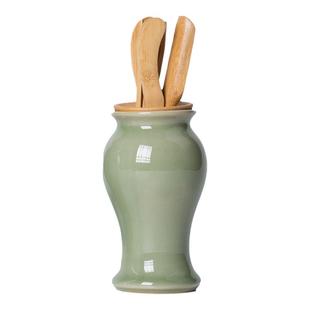 龙泉青瓷六君子套装茶勺茶铲茶匙功夫茶具配件家用茶夹陶瓷泡茶配