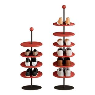 北欧门口入户多层鞋架家用铁艺立式窄小鞋架角落简易拖鞋收纳鞋柜