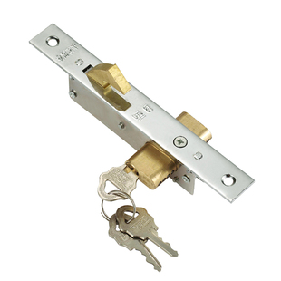 双钩锁铝合金移门锁大队长牌勾锁铁闸锁老式移门锁拉闸锁有框门锁