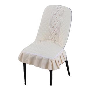 弧形椅子套罩家用万能通用餐桌凳套防猫抓椅套罩棉麻座椅套凳子套