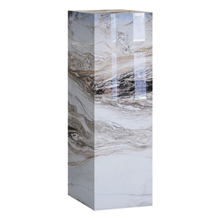 大理石摆件展示底座增高台客展厅酒店会所工艺品装饰岩板立柱石墩