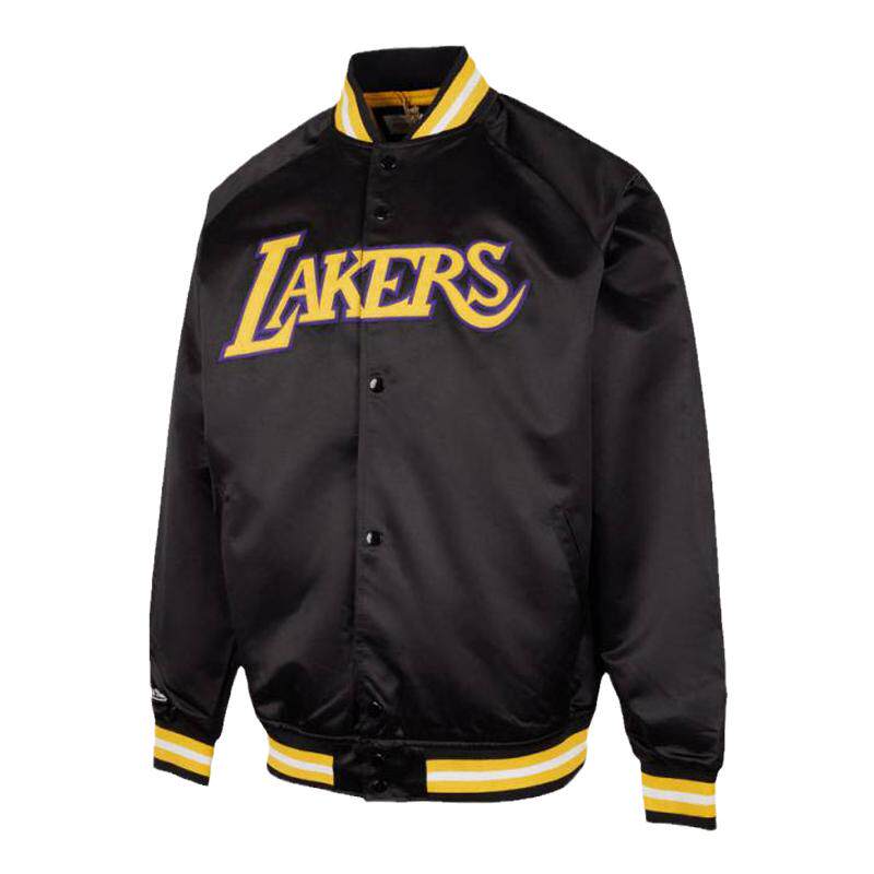 Mitchell&Ness夹克湖人队美式复古防风轻量运动男棒球外套男MN