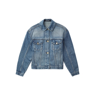 IT JACQUEMUS女装合身牛仔夹克新款时尚酷感扣袢收腰外套1DE036XM