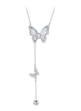 I Do&Co.光影蝴蝶项链女款蝴蝶贝母项链轻奢小众锁骨链生日礼物