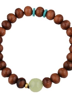 BARCODE黑梨花木民族手串