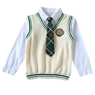 小学生班服英伦风校服合唱服学院风套装儿童朗诵演出服红歌大合唱