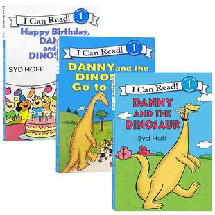丹尼和恐龙系列3本 英文原版绘本 Danny and the Dinosaur  i can read 汪培珽第一阶段 儿童英语启蒙阅读图画故事书 英文版进口书