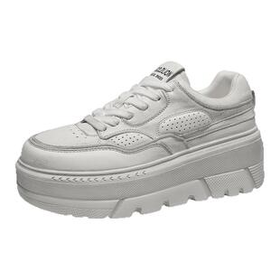 金利来女鞋2026春季极简厚底小白鞋女增高百搭休闲运动板鞋厚底女