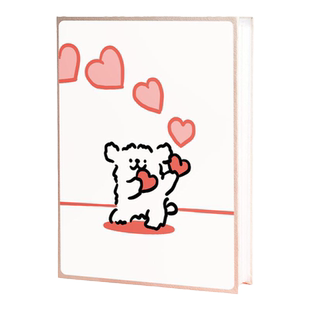 情侣拍立得线条小狗相册本纪念册三四五六寸照片收纳345寸6寸影集